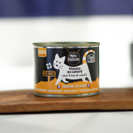 Mousse au canard 200g - Humide "Petite balade"