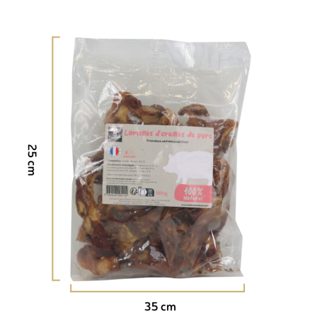 Lamelles d'oreille de porc - 500g