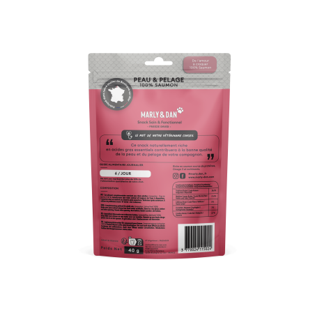 Freeze dried "peau et pelage" chat 40g - Marly & Dan