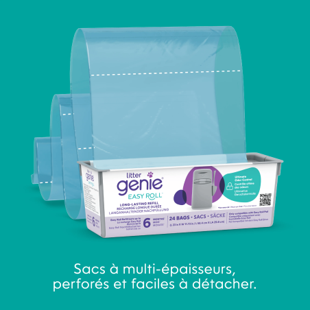 Poubelle à litière Easy Roll + 1 recharge - Litter Genie