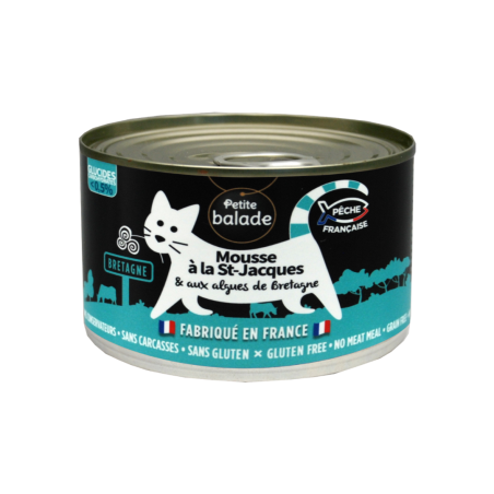 Mousse à la St Jacques 200g - Humide "Petite balade"