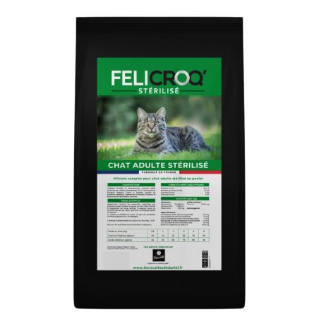 Croquettes pour chat Felicroq' - 10 Kg