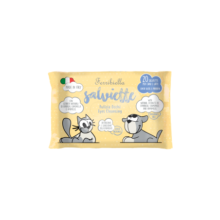 Lingettes nettoyantes spécial yeux – 20 lingettes