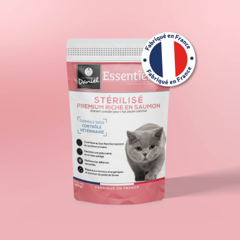 Croquettes Essentielle chat stérilisé saumon - 400g
