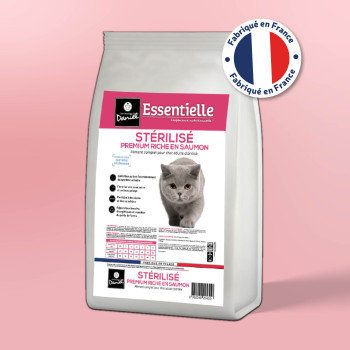 Croquettes Essentielle chat stérilisé saumon - 10 kg