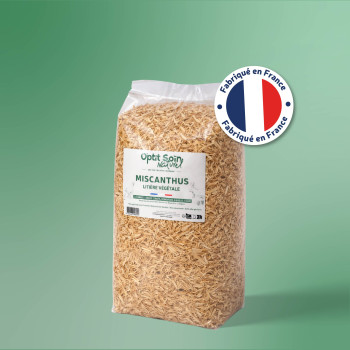 Litière de miscanthus : 1,4 kg